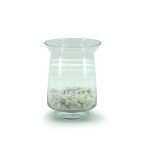 Glass Hurricane Vase 9.6TDx15BDx20Hcm - Clear (02-HUR20)