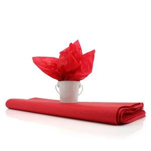 Oceans Paper: Tissue Coloured 50x75cm (17gsm) - Red