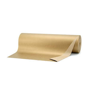 Kraft Paper Metallic Roll 59cmx200m (60gsm) - Natural/Gold