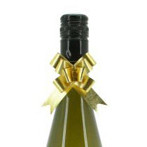 Metallic Embossed Pullbow 14mm Pk/100 - Gold