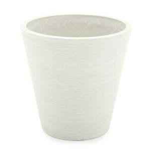 Oceans Stonefusion: Stonefusion Cone Pot Medium 15Diax15Hcm - White