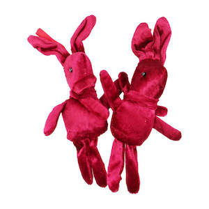 Decorative Bunny 18cm - Burgundy