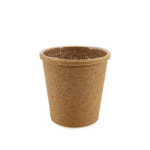 Oceans Boxes Bags Flower Bags: Seagrass Look Pot Cover 14TWx9.5BWx14Hcm - Natural
