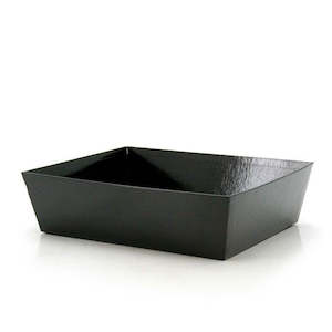 Solid Hamper Tray 37x29Wx10Hcm Pk/10 - Black