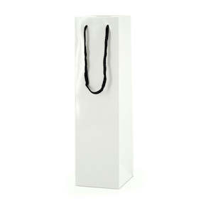 Oceans Boxes Bags Liquor Boxes Bags: Wine Bag w/Handles Single 10Sqx36Hcm Pk/10 - White