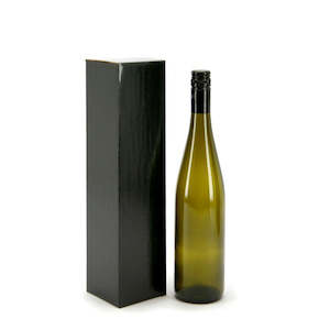 Wine Bottle Gift Box Single 8.5Sqx33.5Hcm Pk/10 - Black