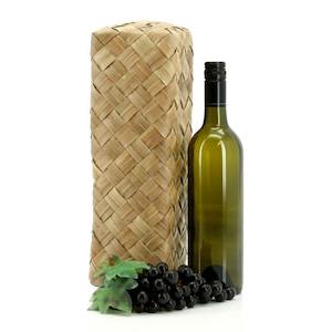 Pandanus Wine Box Single 34Lx11Wx11Hcm - Natural