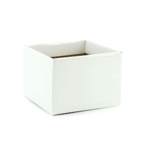 No.6 Box Base 17Sqx12Hcm Pk/10 - White (10-CARDBOARD-4)