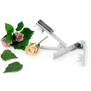 Oceans Accessories Tools: Metal Horizontal Rose Stripper - Silver