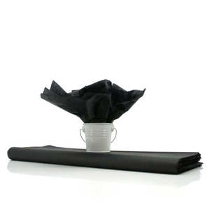Oceans Paper: Tissue Coloured 50x75cm (17gsm) - Black