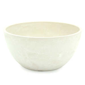Oceans Stonefusion: Stonefusion Marbled Bowl 25Diax12Hcm - Stone White