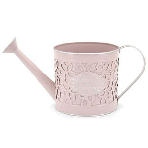Tin “Margarita” Mock Watering Can 16.5Diax16Hcm - Pink