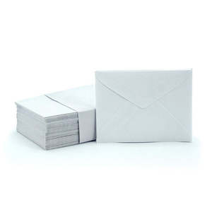 Florist Card Envelope 11x8.5cm Pk/100 - White