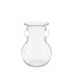 Direct: Glass Lily Vase w/Ear 11.5TDx15Wx20Hcm - Clear