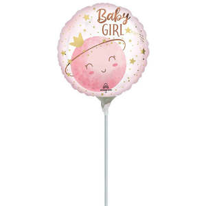 Direct: 22cm (9”) Rnd Little Moon Girl - Pink