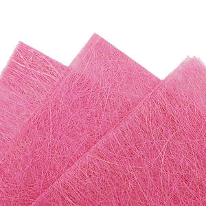 Oceans Fabric Floral Wrap: Abaca Fibre Sheet 48x60cm Pk/10 - Baby Pink