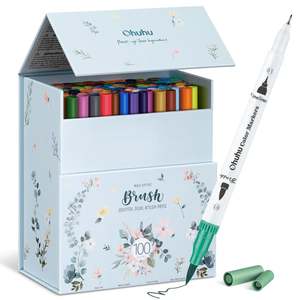 Ohuhu Maui 100 Colours Dual Tip Water Based Art Markers