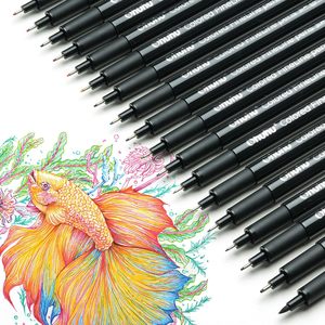 Ohuhu 18 Coloured Fineliner Drawing Pens