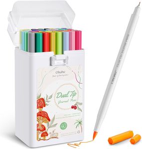 Pens: Ohuhu 40 Colours Dual Tip Journaling Pens