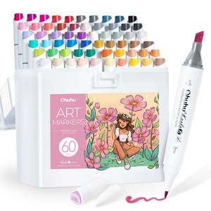 Kaala Alcohol Based Markers: Ohuhu Kaala B 60 Colours Dual Tip Alcohol Markers, Illustration Tones