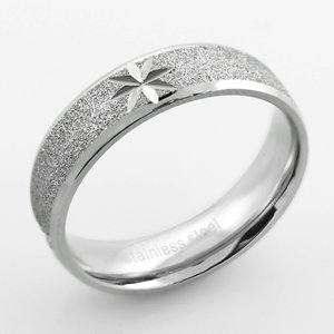 Black Steel Wide Band Ring