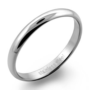 Products: High Polished and Sandblasted Steel Band Ring