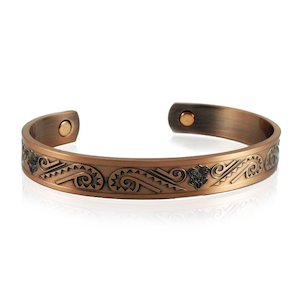 Copper Bracelet - KCB289- Thin Shiny Koru