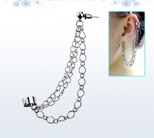 Steel Huggie with a Dangling Star