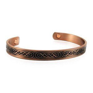 Copper Bracelet - KCB289- Thin Shiny Koru