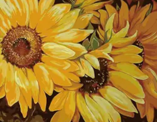 Frontpage: Paint by Number - Sunflowers