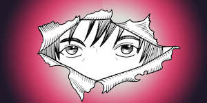 Diamond Painting Anime: Diamond Painting - Anime -  Peeking Through