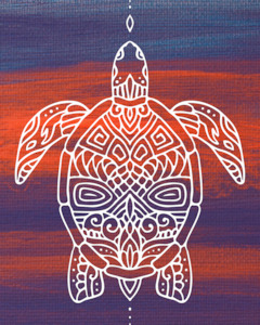 Peel Painting - Turtle