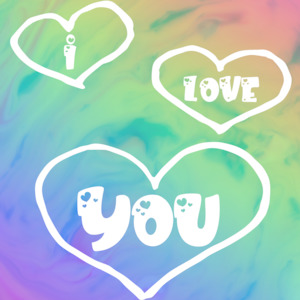 Peel Painting: Peel Painting - I Love You Heart