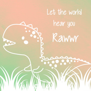 Peel Painting: Peel Painting - Dinosaur Rawwr