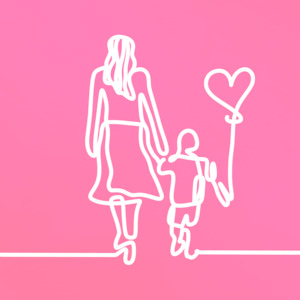 Peel Painting: Peel Painting - Mother and Child