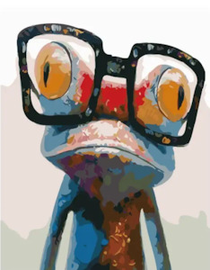 Made To Order Abstract: Paint by Number - Frog