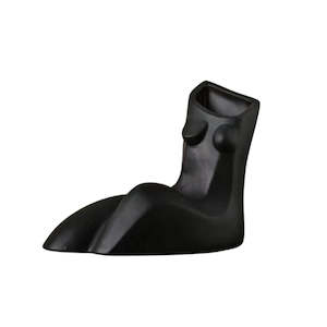 La Donna Vase Collection: Evelina Body Vase - Black