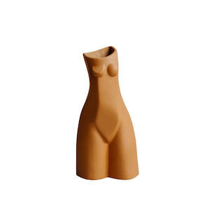 La Donna Vase Collection: Evelina Body Vase - Orange