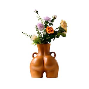 La Donna Vase Collection: Boss Body Vase - Brown