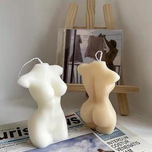 Teddy Candle Collection: Naked Lady Body Candle - White