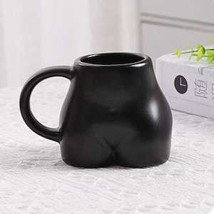 Artistic Homeware: Juicy Booty Mug - Black