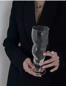 Artistic Homeware: Wave smoothie glass