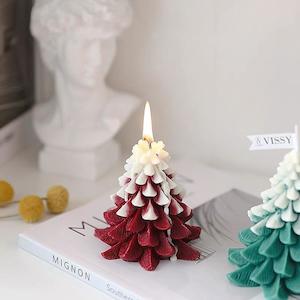 Christmas Tree Candle - Red