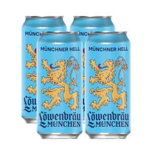 Lowenbrau Original Lager 5.2% 500ml Can - 4 Pack