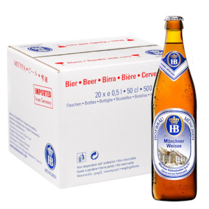 Hofbrau Münchner Weisse (Wheat Beer) 5.1% 500ml - 20 Pack