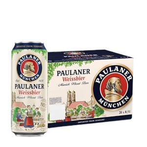Paulaner Wheat Beer 5.5% CAN 500ml - 24 Pack