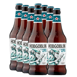 United Kingdom England: Wychwood Hobgoblin IPA 5.3% 500ml - 8 Pack