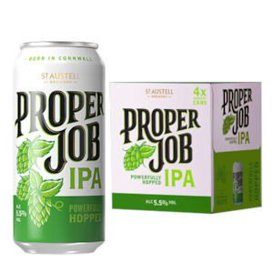 St Austell Proper Job Cornish IPA 5.5% 440ml Can - 4 Pack