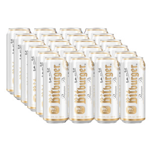 Beer Bargains: Bitburger Pilsner 4.8% 500ml Can - 24 Pack
