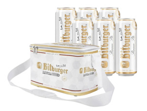 Beerswelove: Bitburger Football Edition Cooler Bag & Bitburger Pilsner 500ml x 6 Cans